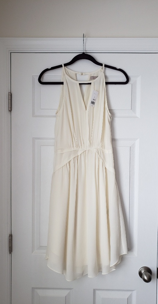 Banana republic off white dress